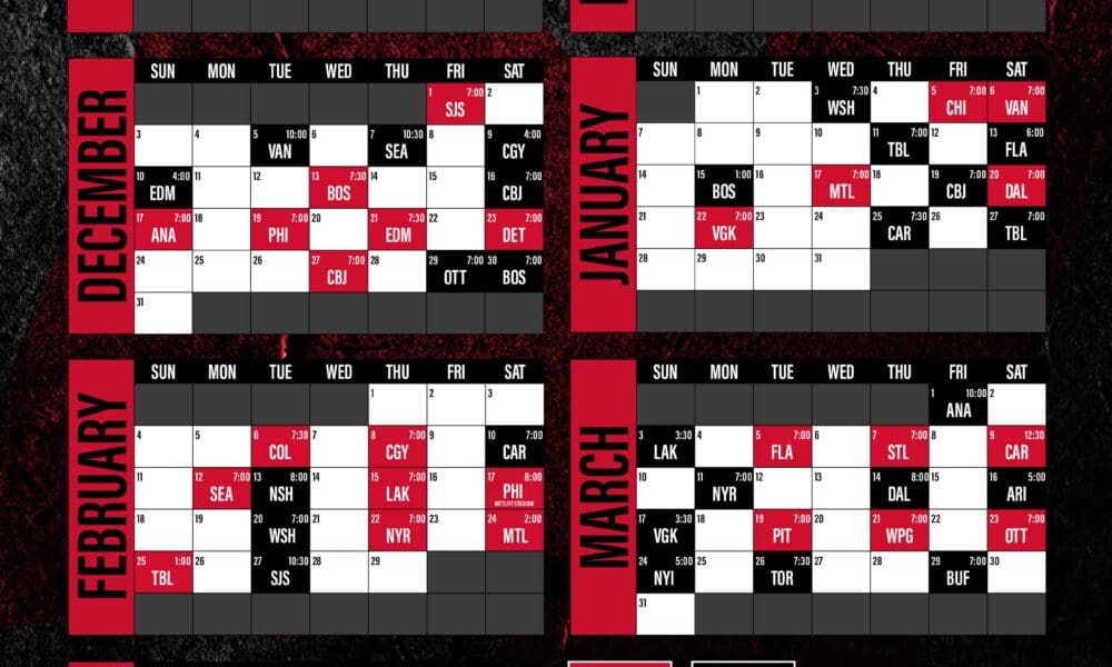 New Jersey Devils 2023 24 Schedule New Jersey Hockey Now